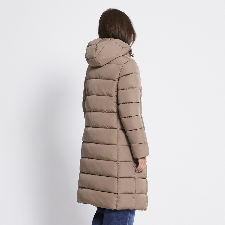 Long puffer jacket "Penny" Light Brown